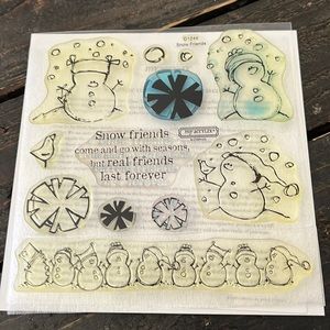 Close to my heart my acrylix stamp set-Snow Friends